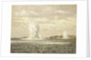Destroyers dropping depth charges by Norman Wilkinson