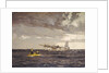 A Sunderland flying boat rescuing the crew of a Liberator by Norman Wilkinson