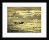 A destroyer sinking a submarine by Norman Wilkinson