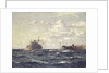A rescue tug approaching a steamship by Norman Wilkinson
