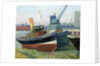 The tug 'Agama' at Greenwich by Anne Christopherson