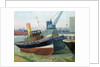 The tug 'Agama' at Greenwich by Anne Christopherson