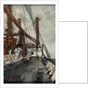 Deck scene on board a cargo liner by Cecil Peter Knox
