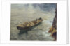 A large Curragh of the Aran Island type, West of Ireland by Frank McKelvey