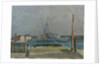 A destroyer in the West India Dock, London by Lord Methuen