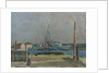 A destroyer in the West India Dock, London by Lord Methuen
