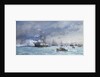 HMS 'Edinburgh' on anti-torpedo exercise by Eduardo de Martino