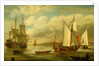 A Dutch states yacht by Lieve Pietersz Verschuier