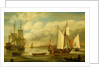 A Dutch states yacht by Lieve Pietersz Verschuier
