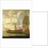 Two views of an East Indiaman of the time of King William III by Isaac Sailmaker