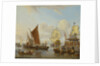 Shipping off Amsterdam by Abraham Storck