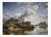 Gabbarts and iron-ship yard, Dumbarton by Samuel Bough