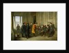 Pensioners outside the chapel at Greenwich ('An Old Tar doing Penance for his devotion to Jolly Bacchus') by Henry James Pidding
