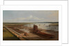 The Mast house and Brunswick dock at Blackwall by William Daniell