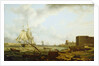 A third-rate entering Port Mahon by Charles Martin Powell