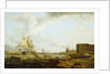 A third-rate entering Port Mahon by Charles Martin Powell