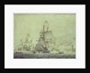 Dutch and English ships arriving at Naples by Cornelis Bouwmeester