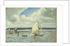 Scene at Cowes Regatta, Isle of Wight by John Everett