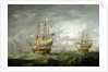 Loss of HMS 'Ramillies', September 1782: before the storm breaks by Robert Dodd