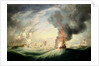 Loss of HMS 'Ramillies', September 1782: blowing up the wreck by Robert Dodd