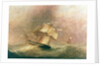HMS 'Pique' in a gale during her return to England by John Christian Schetky