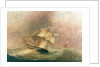 HMS 'Pique' in a gale during her return to England by John Christian Schetky