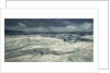 Rain, rainbow and stormy seas by Peter Godfrey Coker