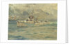HMS 'Montrose' Arriving at Reykjavik, Iceland by Charles E. Turner