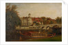 A city livery company barge on the Thames at Richmond by British School