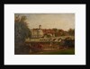 A city livery company barge on the Thames at Richmond by British School