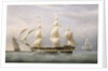 The West Indiaman 'Britannia' by Joseph Walter