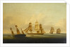 End of the action between HMS 'Arrow' and 'Acheron' and the French frigates 'Hortense' and 'Incorruptible' by Francis Sartorius