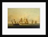 End of the action between HMS 'Arrow' and 'Acheron' and the French frigates 'Hortense' and 'Incorruptible' by Francis Sartorius