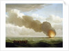 The Luxborough galley burnt right down by John Cleveley