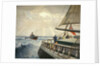 Iquique' from the stern with the Tug 'Warrior' by John Everett