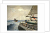 Iquique' from the stern with the Tug 'Warrior' by John Everett