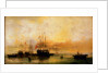 A Danish ship and other vessels becalmed by William McAlpine