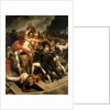 Nelson in conflict with a Spanish launch, July 1797 by Richard Westall
