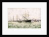 The White Star Line steamship 'Adriatic' leaving Liverpool by George Parker Greenwood