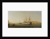 HMS 'Alexandra' leaving Malta by G. Gianni