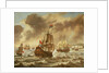 Before the Battle of the Downs, 21 October 1639, showing Tromp's Flagship ''Amelia'' by Reinier Nooms