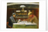 The Birkdale', showing the saloon with captain and mate by John Everett