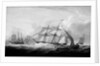 HMS 'Columbine' and other vessels off Lisbon by John Christian Schetky