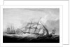 HMS 'Columbine' and other vessels off Lisbon by John Christian Schetky