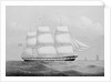 The ship 'Ellenborough' by Unknown