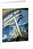 The deck of the barque 'Endymion' in a heavy sea by John Everett