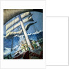 The deck of the barque 'Endymion' in a heavy sea by John Everett