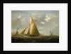 The cutter yacht 'Gazelle' off Cowes by John Christian Schetky