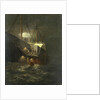 A buoy caught in the paddle of the steamship 'Great Eastern' by Henry Clifford