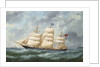 The ship 'Haddon Hall' by Marie Edouard Adam